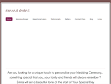 Tablet Screenshot of emmaevans.com